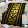 Pittsburgh Sers Flag Sherpa Blanket - Nfl Yellow Black Metal American Football Team Soft Blanket, Warm Blanket