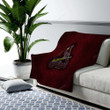 St Louis Cardinals Cozy Blanket - American Baseball Club Red Metal Metal Soft Blanket, Warm Blanket