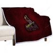 St Louis Cardinals Sherpa Blanket - American Baseball Club Red Metal Metal Soft Blanket, Warm Blanket