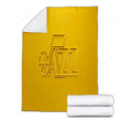 Utah Jazz Cozy Blanket - 3D Yellow 3D  Soft Blanket, Warm Blanket