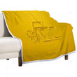 Utah Jazz Sherpa Blanket - 3D Yellow 3D  Soft Blanket, Warm Blanket