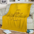 Utah Jazz Sherpa Blanket - 3D Yellow 3D  Soft Blanket, Warm Blanket