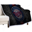 Minnesota Twins Sherpa Blanket - Mlb Baseball Usa Soft Blanket, Warm Blanket