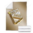 New York Rangers Cozy Blanket - American Hockey Club Nhl Golden Silver Soft Blanket, Warm Blanket