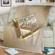 New York Rangers Sherpa Blanket - American Hockey Club Nhl Golden Silver Soft Blanket, Warm Blanket