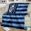 Tampa Bay Rays Sherpa Blanket - American Baseball Club American Flag Blue Flag Soft Blanket, Warm Blanket