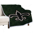 Saints Sherpa Blanket - New Orleans Nfl Soft Blanket, Warm Blanket