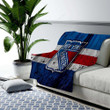 New York Rangers Cozy Blanket - Grunge Nhl Hockey Soft Blanket, Warm Blanket