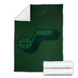 Plad Jazz Note Cozy Blanket - Green Basketball Nba Simple  Soft Blanket, Warm Blanket