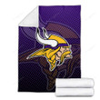 Minnesota Vikings Cozy Blanket - Beard Football Horns Soft Blanket, Warm Blanket