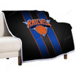 New York Knicks Sherpa Blanket - Basketball Knicks Nba Soft Blanket, Warm Blanket