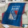 Sports Sherpa Blanket - Hockey New York Rangers  Soft Blanket, Warm Blanket