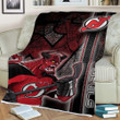 New Jersey Devils Sherpa Blanket - Hockey Nhl  Soft Blanket, Warm Blanket