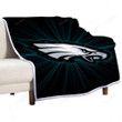 Philadelphia Eagles Sherpa Blanket - Abstract Nfl Usa Soft Blanket, Warm Blanket