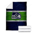 Seattle Seahawks Wooden  Cozy Blanket - Nfl American Football Nfc Soft Blanket, Warm Blanket