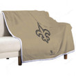 New Orleans Saints Sherpa Blanket - Brown American Football Team New Orleans Saints  Soft Blanket, Warm Blanket