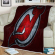 New Jersey Devils Sherpa Blanket - American Hockey Team Red Stone New Jersey Devils Soft Blanket, Warm Blanket