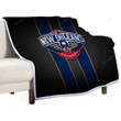 New Orleans Pelicans Sherpa Blanket - Basketball Nba  Soft Blanket, Warm Blanket
