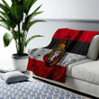 Ottawa Senators Cozy Blanket - Grunge Nhl Hockey Soft Blanket, Warm Blanket