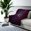 New England Patriots Flag Cozy Blanket - Nfl Blue Red Metal American Football Team Soft Blanket, Warm Blanket