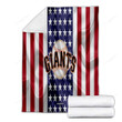 San Francisco Giants Cozy Blanket - Silk American Flag Soft Blanket, Warm Blanket