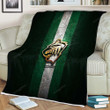 Minnesota Wild Sherpa Blanket - Golden Nhl Green Metal  Soft Blanket, Warm Blanket