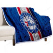 Philadelphia 76Ers Sherpa Blanket - Grunge Nba Basketball Club Soft Blanket, Warm Blanket