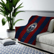 Texas Rangers Cozy Blanket - American Baseball Club Metal Red Blue Metal Mesh  Soft Blanket, Warm Blanket