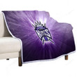 Sacramento Kings Sherpa Blanket - Basketball Nba Soft Blanket, Warm Blanket