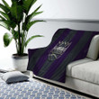 Sacramento Kings Cozy Blanket - American Basketball Club Metal Violet-Gray Metal Mesh  Soft Blanket, Warm Blanket