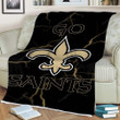 New Orleans Saints Sherpa Blanket - Andriod Football  Soft Blanket, Warm Blanket