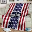 Seattle Seahawks Sherpa Blanket - Silk American Flag Soft Blanket, Warm Blanket