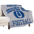 Sports Sherpa Blanket - Football Indianapolis Colts1001  Soft Blanket, Warm Blanket