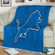 Sports Sherpa Blanket - Football Lion Detroit Soft Blanket, Warm Blanket