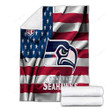 Seahawks  Cozy Blanket - Flag Seattle Seahawks  Soft Blanket, Warm Blanket