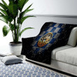 Toronto Blue Jays Cozy Blanket - Glitter Mlb Blue White Checkered  Soft Blanket, Warm Blanket