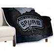San Antonio Spurs Sherpa Blanket - Nba Basketball Western Conference Soft Blanket, Warm Blanket