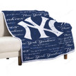 Ny Yankees Sherpa Blanket - Baseball Mlb New2001 Soft Blanket, Warm Blanket