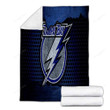 Tampa Bay Lightning Cozy Blanket - Nhl Hockey Eastern Conference Soft Blanket, Warm Blanket