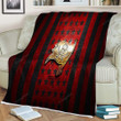 Tampa Bay Buccaneers Flag Sherpa Blanket - Nfl Red Black Metal American Football Team Soft Blanket, Warm Blanket