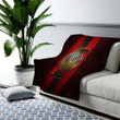 Portland Trail Blazers Cozy Blanket - Golden Nba Red Metal  Soft Blanket, Warm Blanket