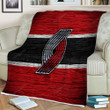 Portland Trail Blazers Sherpa Blanket - Nba Wooden Basketball Soft Blanket, Warm Blanket