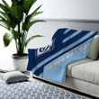 Tampa Bay Rays Cozy Blanket - Mlb Blue Abstraction American Baseball Club  Soft Blanket, Warm Blanket