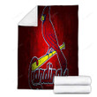 St Louis Cardinals Cozy Blanket - American Baseball Team Red Stone St Louis Cardinals Soft Blanket, Warm Blanket