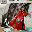 Sports Sherpa Blanket - Hockey Washington Capitals1002  Soft Blanket, Warm Blanket