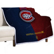 Montreal Canadiens Sherpa Blanket - Hc Hockey Team Nhl Leather  Soft Blanket, Warm Blanket