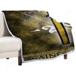 New Orleans Saints Sherpa Blanket - Football Louisiana Nfl Soft Blanket, Warm Blanket