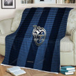 Tennessee Titans Sherpa Blanket - American Football Club Metal Blue Black Metal Mesh  Soft Blanket, Warm Blanket