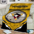 Pittsburgh Penguins Sherpa Blanket - 929 2018 Hockey Ice Soft Blanket, Warm Blanket