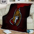 Ottawa Senators Sherpa Blanket - Nhl Hockey Eastern Conference Soft Blanket, Warm Blanket
